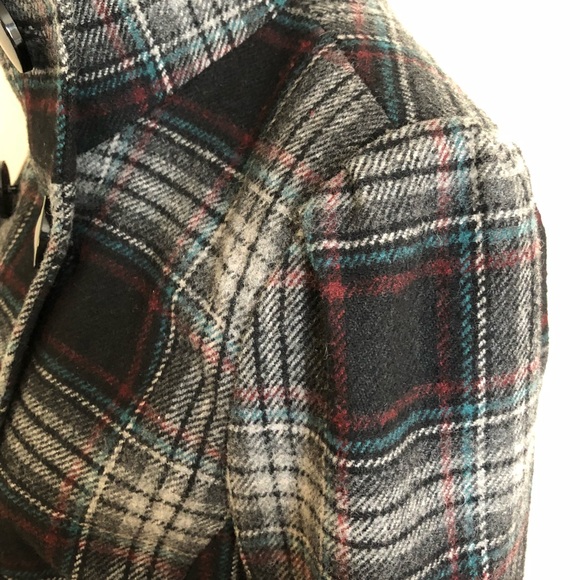 Black Rivet Wool Coat - Picture 4 of 8